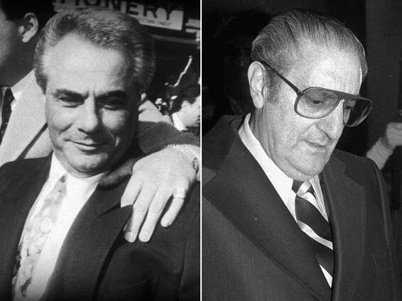 John Gotti in 'Get Gotti'. ; Big Paul Castellano.