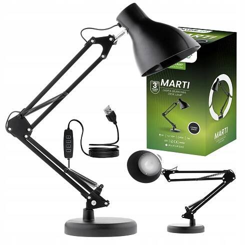 Školní stolní lampa Noční 7W LED CCT USB Kreslící nastavitelná pro učení