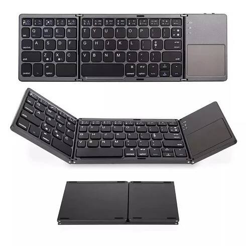 Mini BT membránová klávesnica Integrovaný skladací touchpad, bluetooth