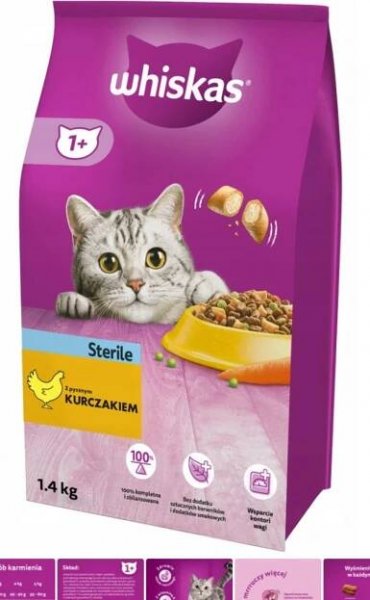 Whiskas Sterile Adult kuřecí 1,4 kg