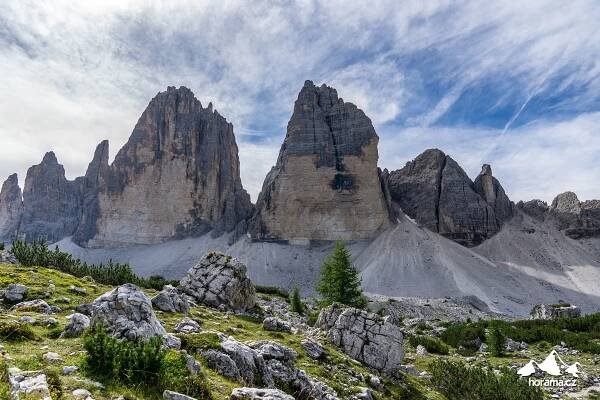 Ikonické dolomitské věže Tre Cime di Lavaredo ze všech světových stran | Horama