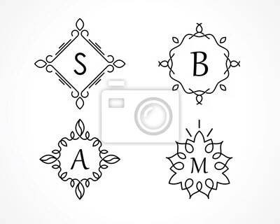Nálepka monogram