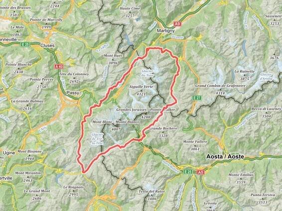 Mapa-dalkovy-trek-Tour-de-Mont-Blanc-Francie – Gramino