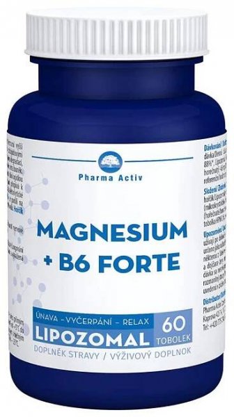 Lipozomální Magnesium + B6 forte 60 tobolek