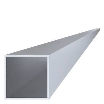 Hliníkový jekl 80x80x3 mm, délka 6000 mm materiál EN AW-6060 T66, přírodní hliník bez povrchové úpravy, cena za KUS