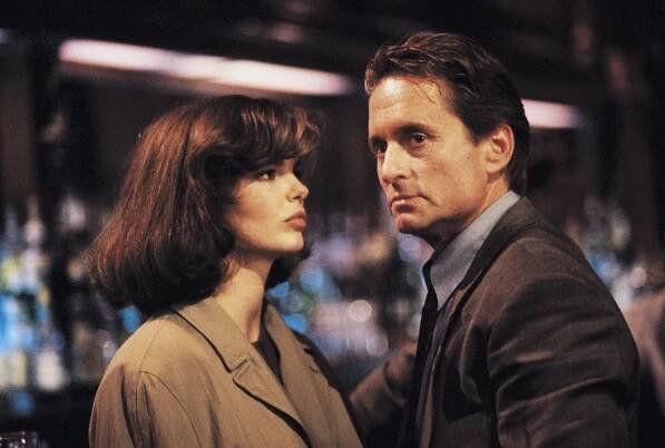 Základní instinkt - Z filmu - Jeanne Tripplehorn, Michael Douglas