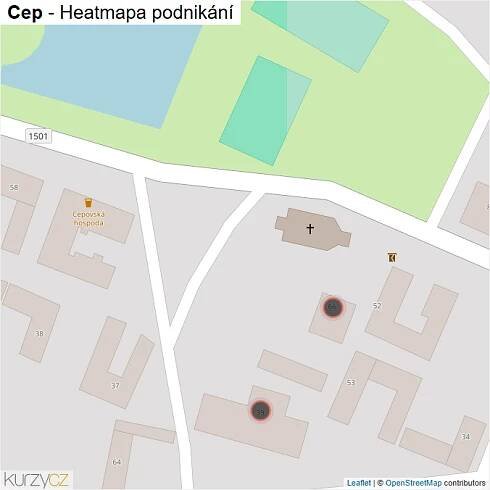 Mapa Cep - Firmy v obci.
