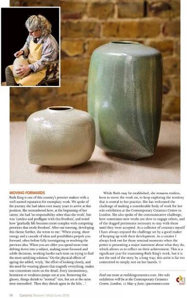 Ruth King Ceramics - about Ruth