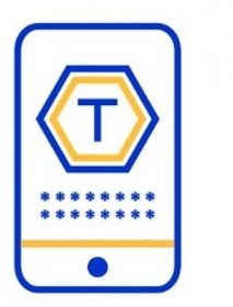 token on phone screen icon