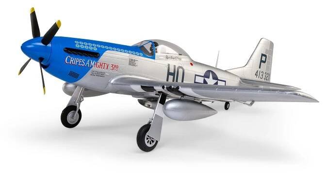 E-flite P-51D Mustang 1.2m SAFE Select BNF Basic