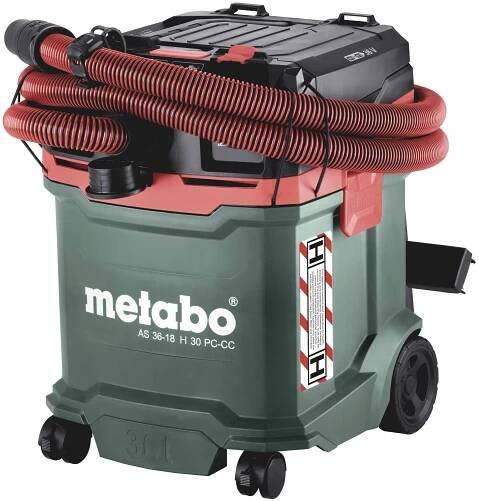 Metabo AS 36-18 H 30 PC-CC 602075850 Akumulátorový vysavač 30 l bez akumulátoru, bez nabíječky