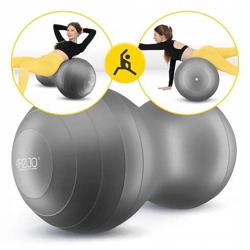 REHABILITAČNÍ MÍČ GYMNASTICKÝ PRO CVIČENÍ PEANUT BALL FAZOLE PUMPA 90 CM Výška 45 cm