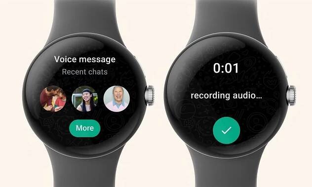 Aplikace WhatsApp na chytrých hodinkách s Wear OS