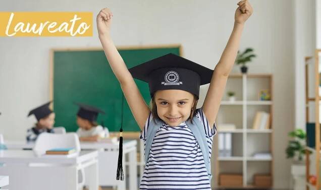 Biret pro děti birety Černá dětská čepice pro žáka absolventa hmoty Značka žádná značka