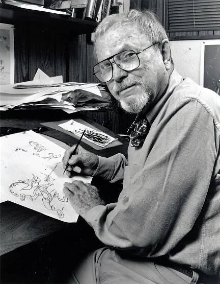 Portrait of Chuck Jones, circa 1990s. (Courtesy of the Chuck Jones Center for Creativity/SITES)
