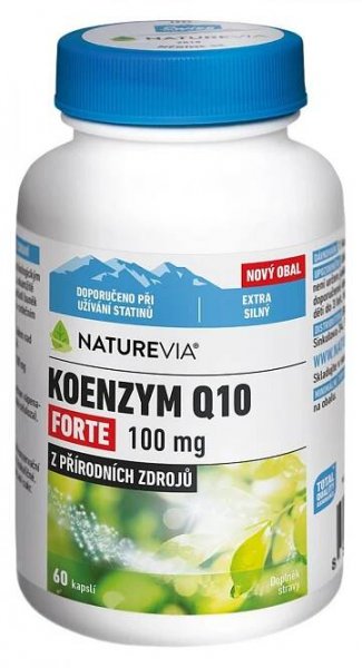 NatureVia Koenzym Q10 Cardio 100 mg 60 kapslí