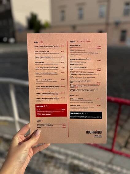 Redesign menu Hookkaido - Alternativa