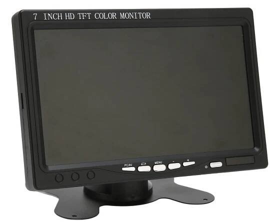 Monitor do auta 7" LCD Přenosný displej pro navigaci a multimédia