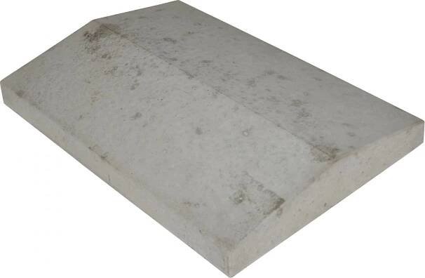 Plotová stříška s okapničkou hladká 39 x 27 x 5,5 cm přírodní