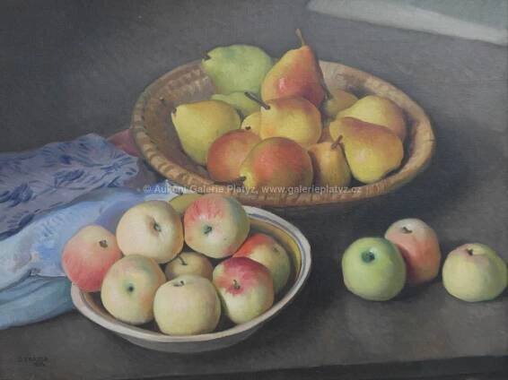 Oskar Brázda / Ovocné zátiší - detail aukce « Aukce « Aukční Galerie Platýz