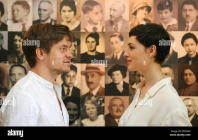 Czech Actor Jiri Madl Left And French Actress Clemence Thioly