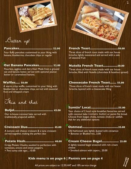 Our Menu
