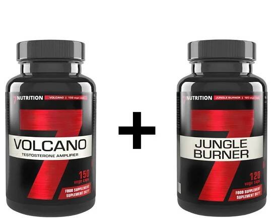 Akční balíček 7NUTRITION Jungle Burner + Volcano for Man Testosteron
