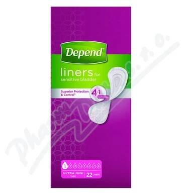 Depend Liners Ultra mini inkont.vložky ženy 22ks