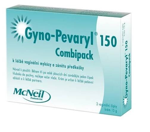 GYNO-PEVARYL COMBIPACK 150MG+10MG/G Krém + vaginální kulička 3+15G