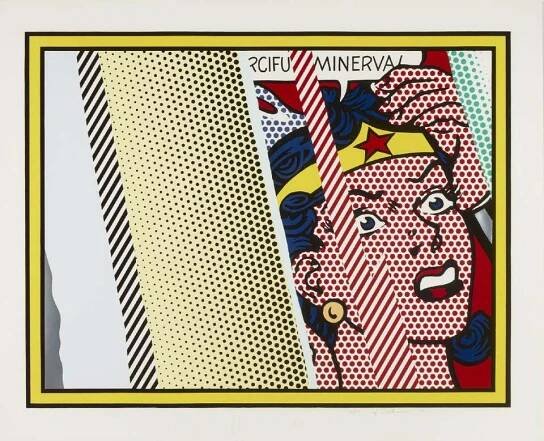 roy lichtenstein reflections on minerva