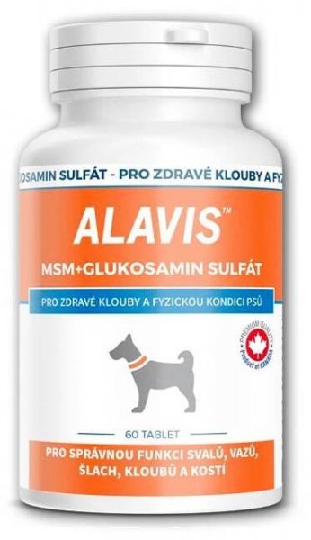 Alavis MSM Kloubní výživa pro psy s glukosaminem 60 tbl