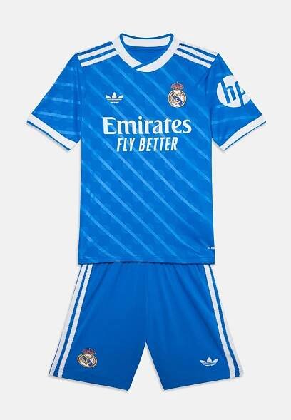 adidas Performance REAL MADRID THIRD KIDS KIT SET - Klubové oblečení - bluebird/modrá - Zalando.cz