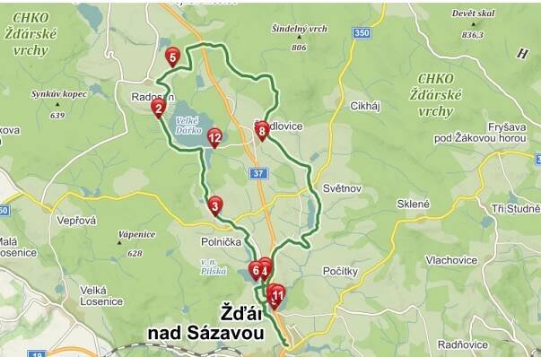 Do Radostína - Cyklotrasy - Žďárské Vrchy.cz