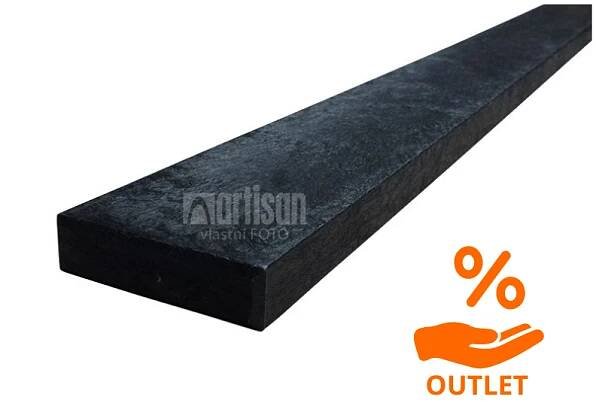 Plastové plotovky Transform rovné 78x21x980, černé - recyklát - ARTISAN OUTLET STRAKY AO23 - 35 ks