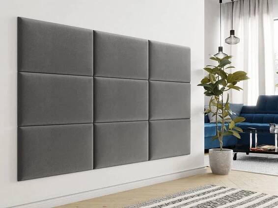 Čalouněný panel na zeď 70x40 PAG - šedý