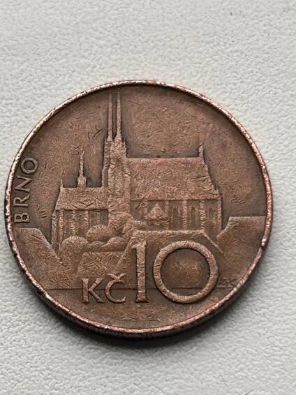 10 koruna z roku 1993
