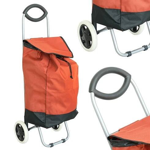 NÁKUPNÍ TAŠKA NA KOLEČKÁCH, SKLÁDACÍ, PEVNÁ, 30 L, PROSTORNÁ A STABILNÍ