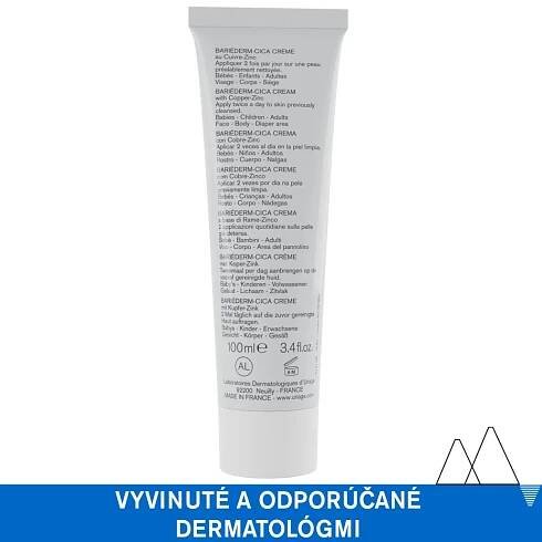 URIAGE BARIÉDERM CICA Cream with Copper-Zinc, 100ml 1×100 ml, regeneračný krém s meďou a zinkom