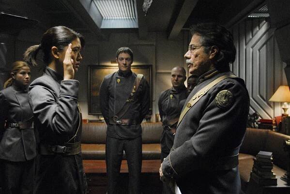 Battlestar Galactica - Z filmu - Grace Park, Tahmoh Penikett, Edward James Olmos