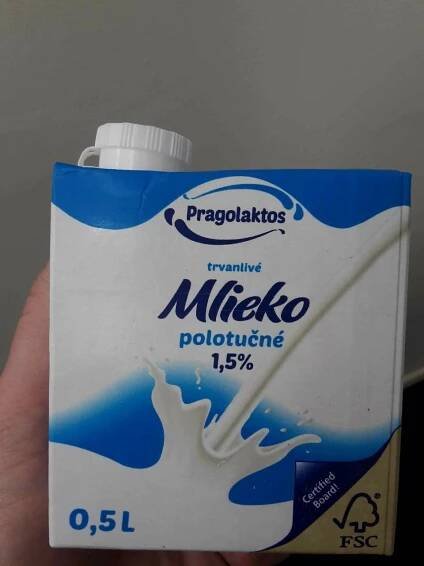 Podrobné informace o potravině Mléko polotučné