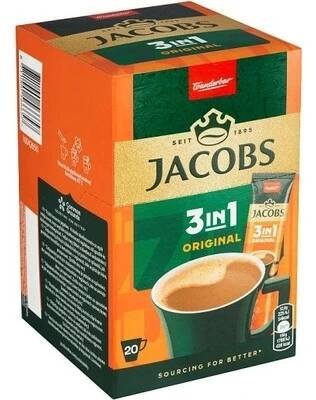 Jacobs 3in1 20 x 12,6 g od 85 Kč - Heureka.cz
