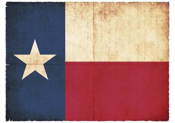 Grunge Vlajka státu Texas (Usa) — Stock obrázek