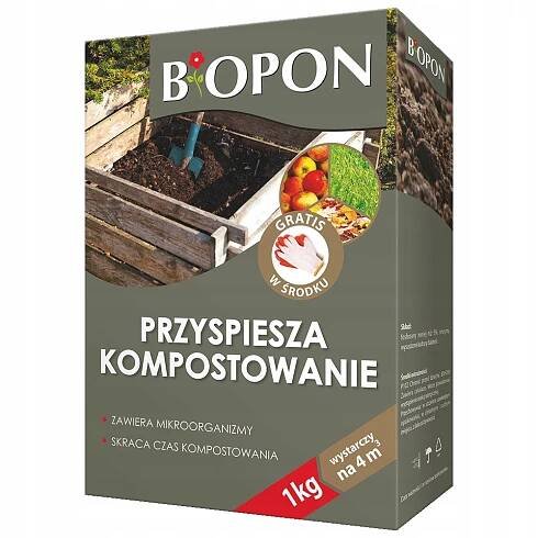 BiOPON KOMPOSTER biologický přípravek urychlující kompostování 1 kg