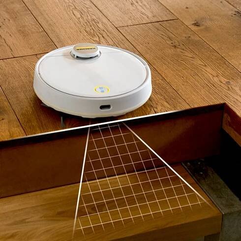 Robotický vysavač s mopováním RCV 3: Senzory proti pádu
