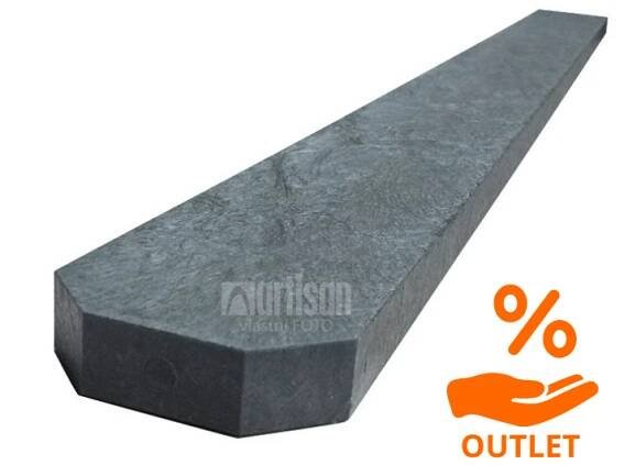 Plastové plotovky Transform tříhranné 78x21x1200, šedé - recyklát - ARTISAN OUTLET STRAKY AO22 - 39 ks