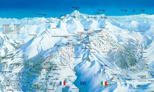 Espace San Bernardo - La Thuile, La Rosiére Zimní Alpy