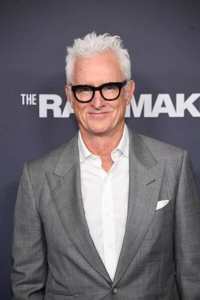 John Slattery and Noam Galai at an event for The Rainmaker (2025)