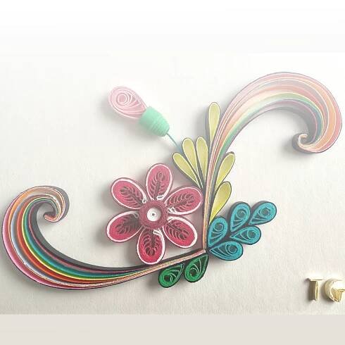 Paper Quilling Art Handmade Unique MonkeyDragonPaper - Handmade - Unique - Fast shipping