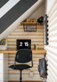Diy under stairs homework station with ikea for back to school week / grillo designs