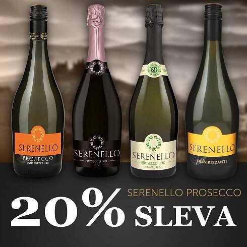Prosecco Serenello se slevou 20%